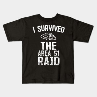 I Survived The Area 51 Raid Kids T-Shirt